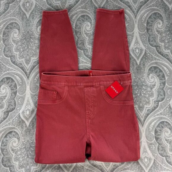 Women's Spanx Red Jean Ish Leggings - Picture 1 of 3